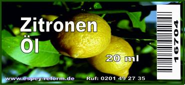 Zitronen Öl 20 ml